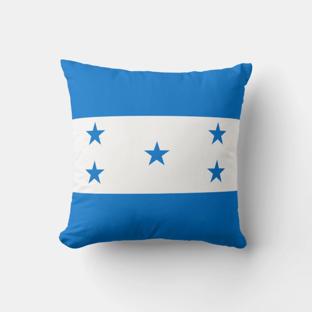 Honduras Flag Throw Pillow (Front)