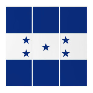 Honduras flag triptych