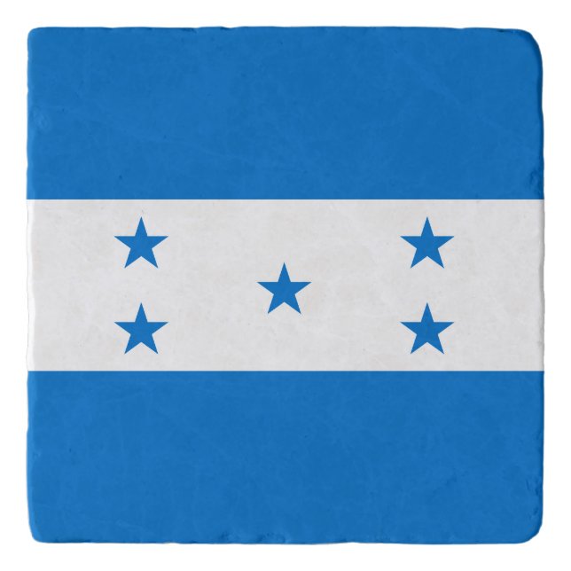Honduras Flag Trivet (Front)