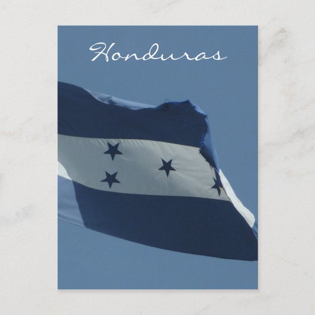 honduras flag vert postcard (Front)