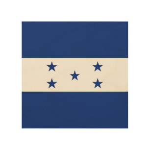 Honduras flag wood wall art