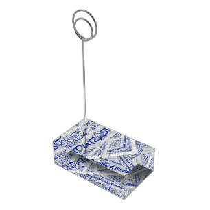 Honduras Flag Word Cloud Place Card Holder