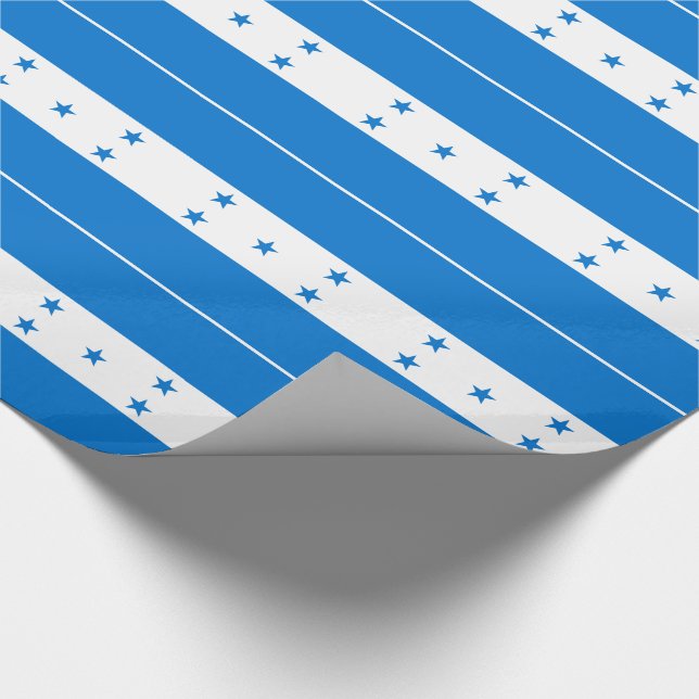 Honduras Flag Wrapping Paper (Corner)