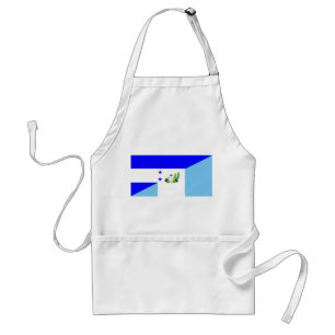 honduras guatemala country half flag symbol adult apron