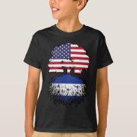 Honduras Honduran American USA Tree Roots Flag