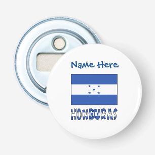 Honduras Honduran Flag Blue Personalization Bottle Opener