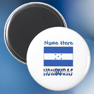 Honduras Honduran Flag Blue Personalized Magnet