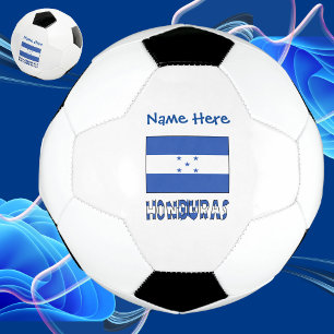 Honduras Honduran Flag Personalized Blue Name Soccer Ball