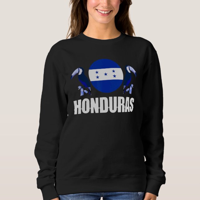 Honduras Honduran Honduras Flag National Animal Si Sweatshirt (Front)