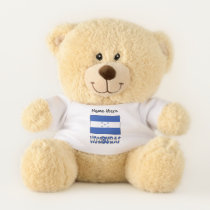 Hondúras Hondúras Flag Black Personalization  Teddy Bear