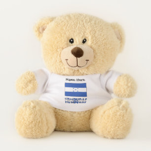 Hondúras Hondúras Flag Black Personalization Teddy Bear