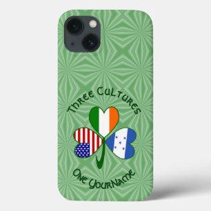 Hondúras Ireland USA Shamrock Flag Personalized  iPhone 13 Case