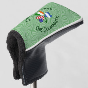 Hondúras Ireland USA Shamrock Flag Personalized  Golf Head Cover