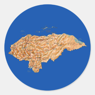 Honduras Map Sticker
