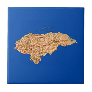 Honduras Map Tile
