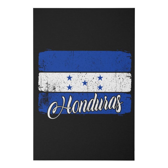 Honduras National Flag Honduras Faux Canvas Print (Front)