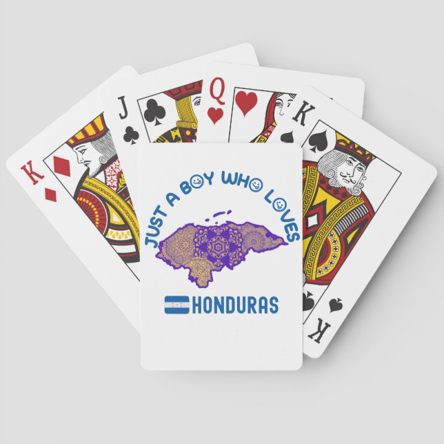 Honduras North American Country Poker Cards (Back)