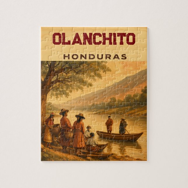  Honduras Olanchito Retro poster Jigsaw Puzzle (Vertical)