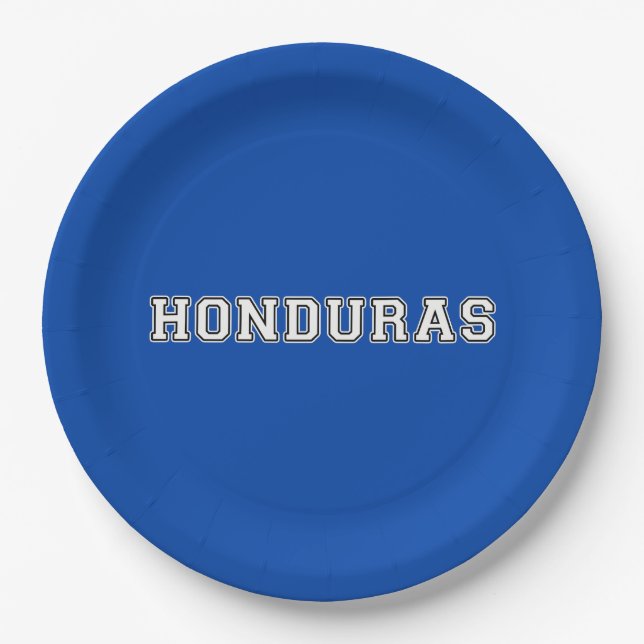 Honduras Paper Plates (Front)