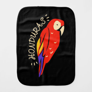 Honduras Parrot Baby Burp Cloth