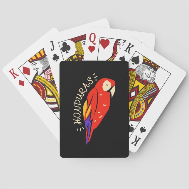 Honduras Parrot Poker Cards (Back)