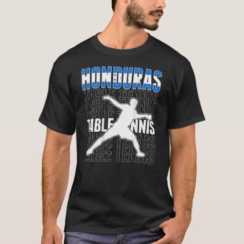 Honduras Ping Pong   Honduran Table Tennis Support T_Shirt