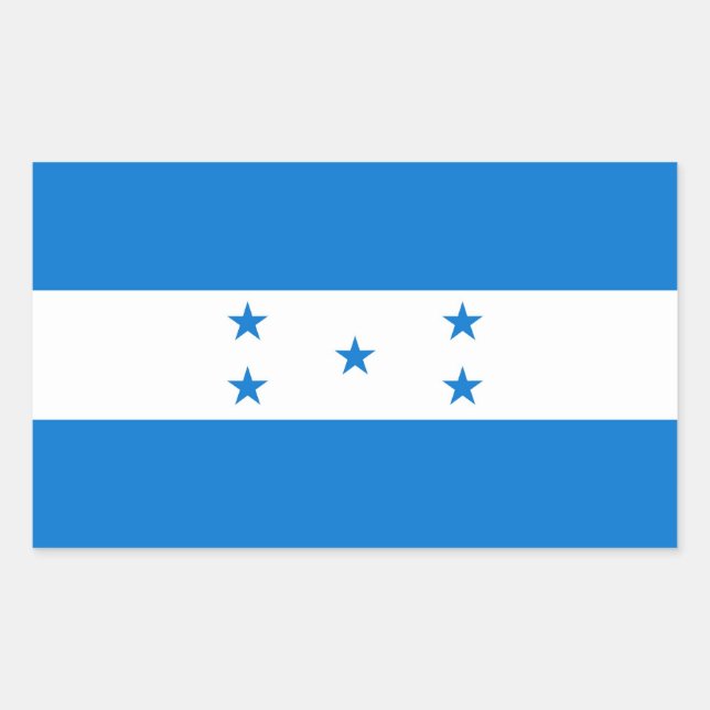 HONDURAS RECTANGULAR STICKER (Front)