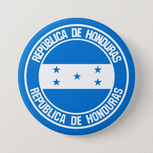 Honduras Round Emblem Button