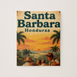  Honduras Santa Barbara Retro poster Jigsaw Puzzle