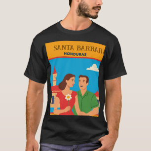 Honduras Santa Barbara Retro poster T-Shirt