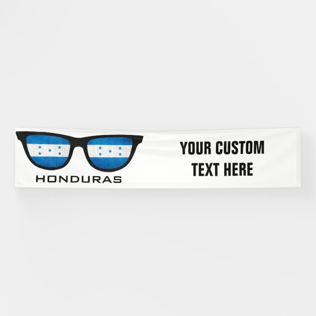 Honduras Shades custom text & color banner (Horizontal)