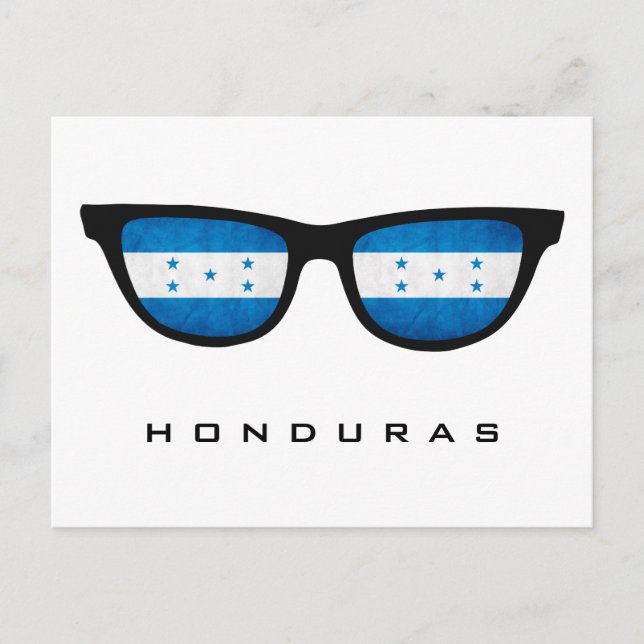Honduras Shades custom text & color postcard (Front)