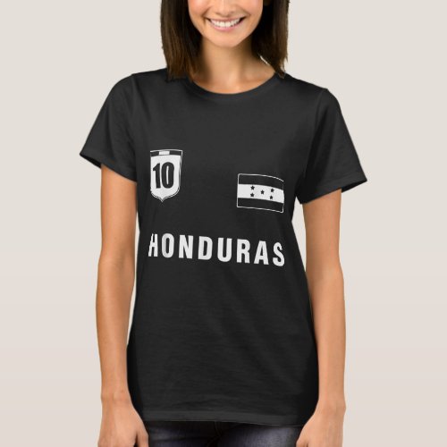 Honduras Soccer Team Jersey Blue Honduras Apparel  T_Shirt
