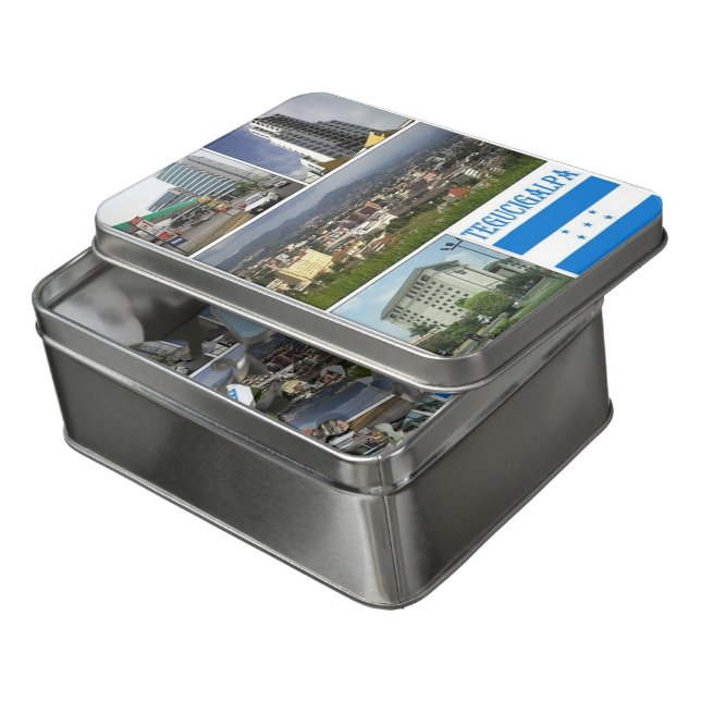 Honduras - Tegugigalpa Mosaic - Jigsaw Puzzle (Lid Open)