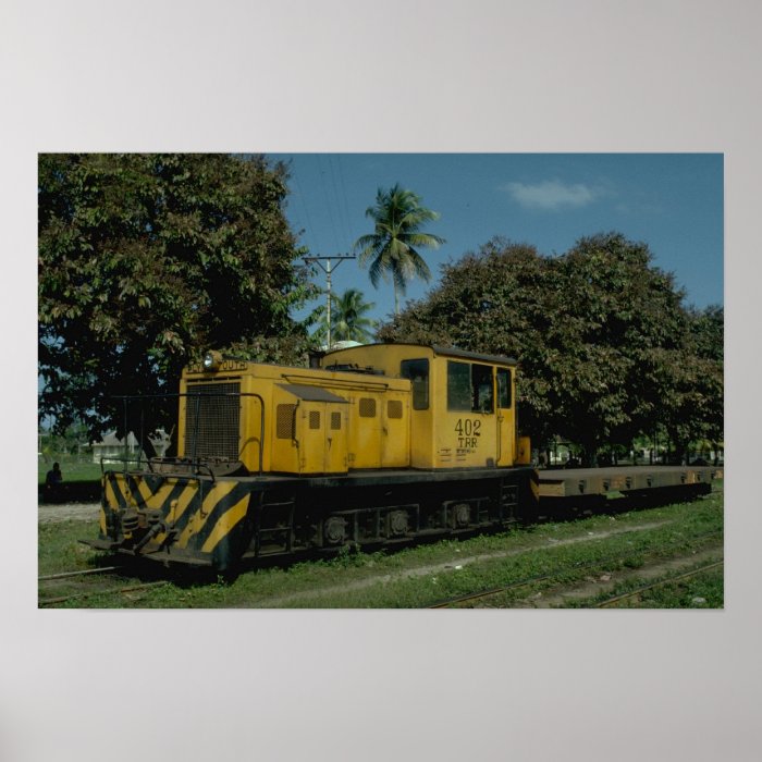 Honduras, Tele RR Plymouth diesel Print