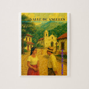 Honduras Valle de Angeles Retro poster Jigsaw Puzzle