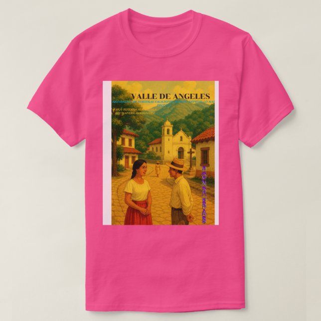  Honduras Valle de Angeles Retro poster T-Shirt (Design Front)