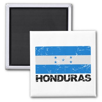Honduras Vintage Flag Magnet by allworldtees at Zazzle
