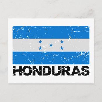 Honduras Vintage Flag Postcard by allworldtees at Zazzle