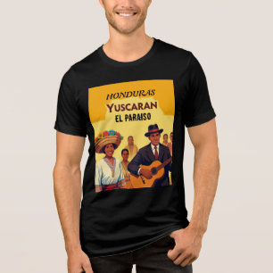 Honduras YUSCARAN Retro poster Tri-Blend Shirt