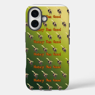 Hone Bee Good - On Green Gradient iPhone 16 Case
