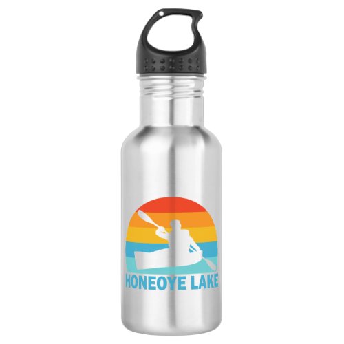 Honeoye Lake New York Kayak Stainless Steel Water Bottle