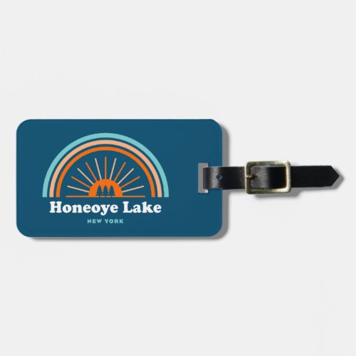 Honeoye Lake New York Rainbow Luggage Tag