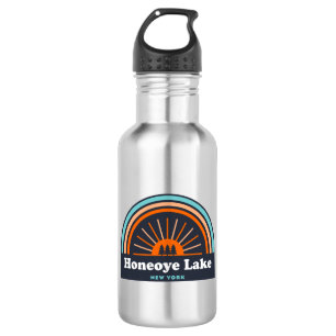 Honeoye Lake New York Rainbow Stainless Steel Water Bottle