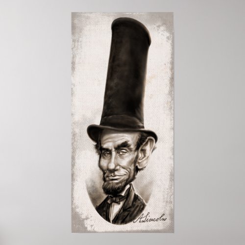 Honest Abe Caricature Poster