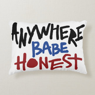 Honest babe can sleep well accent pillow
