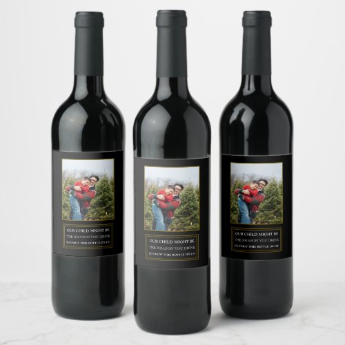 Honest teacher present enjoy this bottle wine label