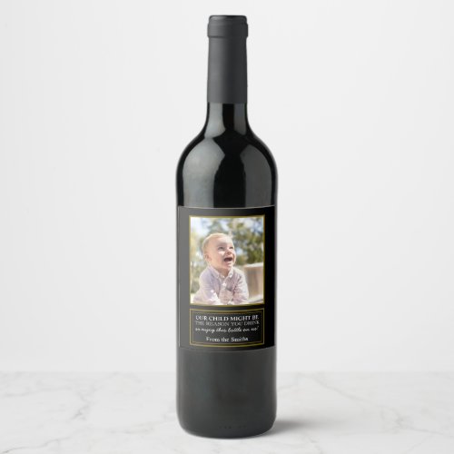 Honest teacher present enjoy this bottle wine label