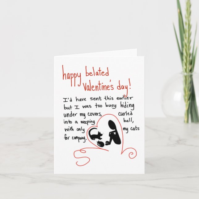 Honest Valentine (cats): cards (Front)