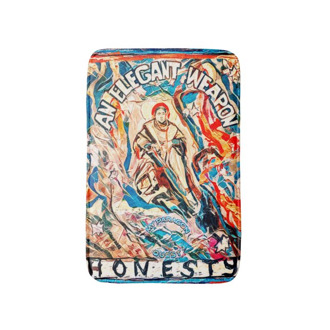 Honesty, an elegant weapon for civilized times bath mat (Front Vertical)